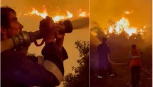 Milas'taki Yangını Söndürebilmek İçin Alevlerin Arasına Dalan İbrahim Çelikkol Takdirleri Topladı